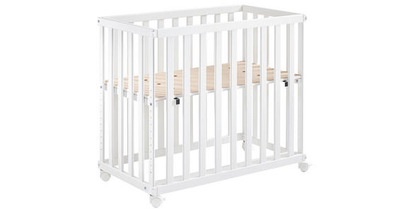 BEISTELLBETT Abel  94/54/84 cm  - Weiß, Basics, Holz/Kunststoff (94/54/84cm) - My Baby Lou