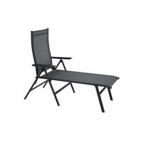 GARTENLIEGE 63/99,5/182,5 cm  - Anthrazit, Basics, Kunststoff/Metall (63/99,5/182,5cm) - Siena Garden