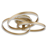 LED-TAKLAMPA 56 W 60/57,5/20 cm  - opal/guldfärgad, Design, metall/plast (60/57,5/20cm)