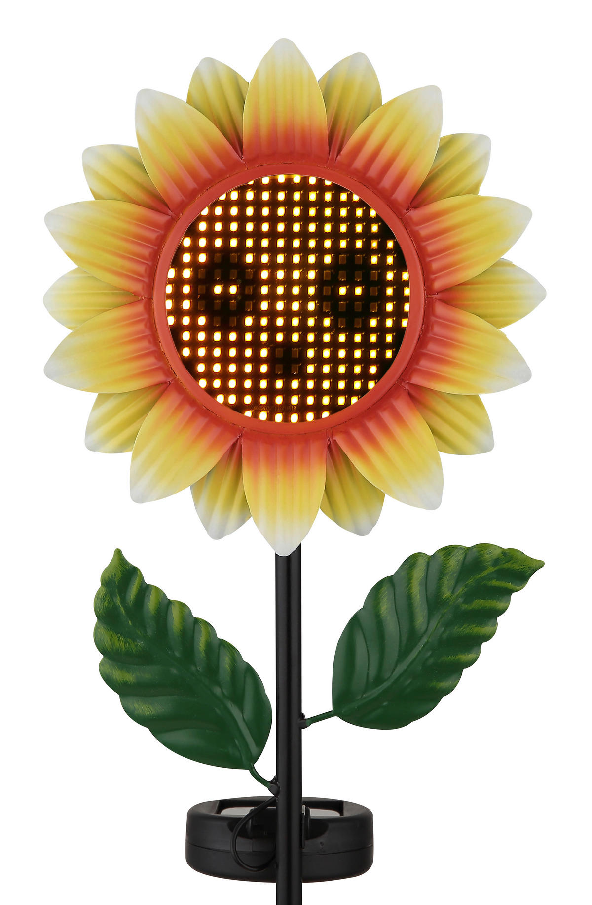 SOLARLEUCHTE Coralie 19/6/100 cm  - Gelb/Schwarz, Design, Kunststoff/Metall (19/6/100cm) - Globo