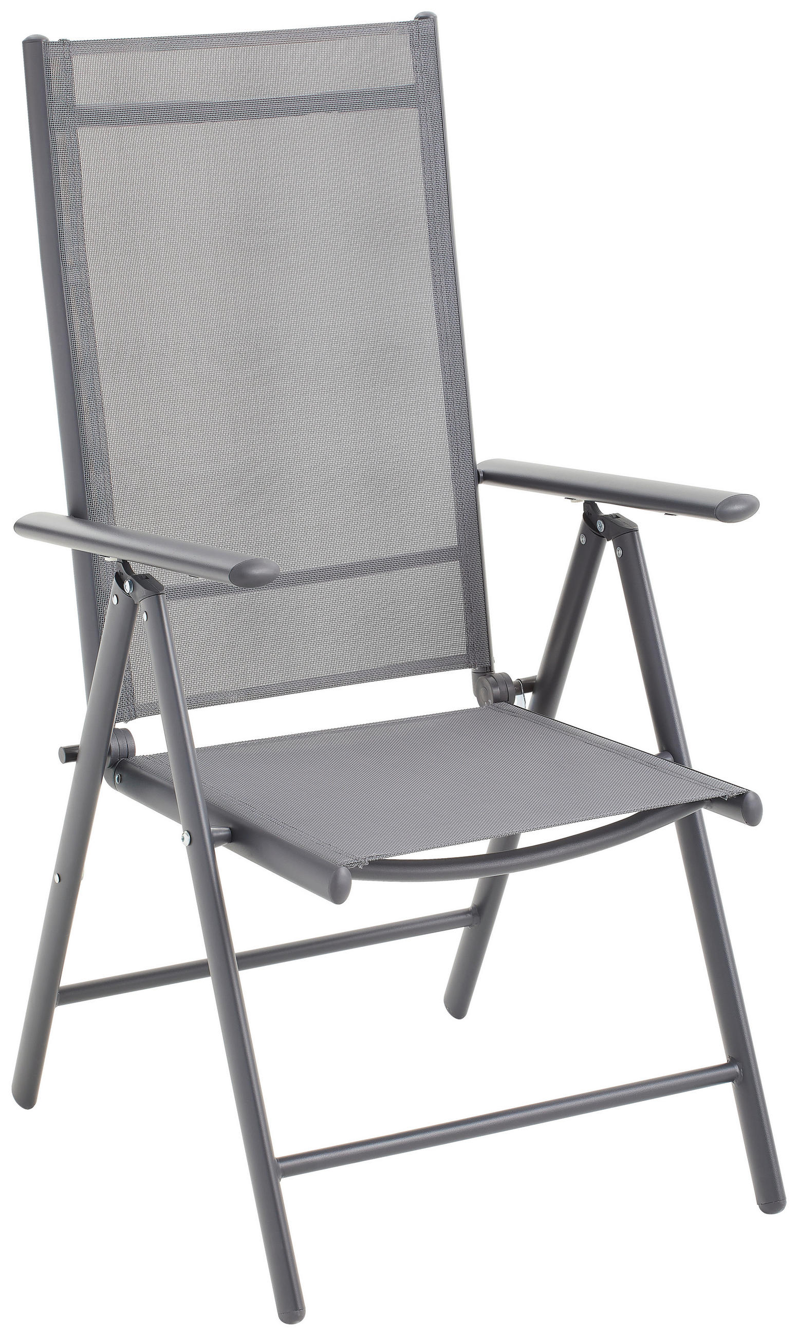 GARTENSESSEL Aluminium, Stahl Anthrazit  - Anthrazit, MODERN, Textil/Metall (56/106/66cm) - Xora