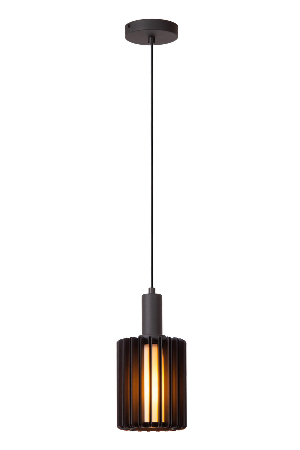 HÄNGELEUCHTE LAMBRES 15/15/164 cm   - Schwarz, Trend, Metall (15/15/164cm) - Lucide