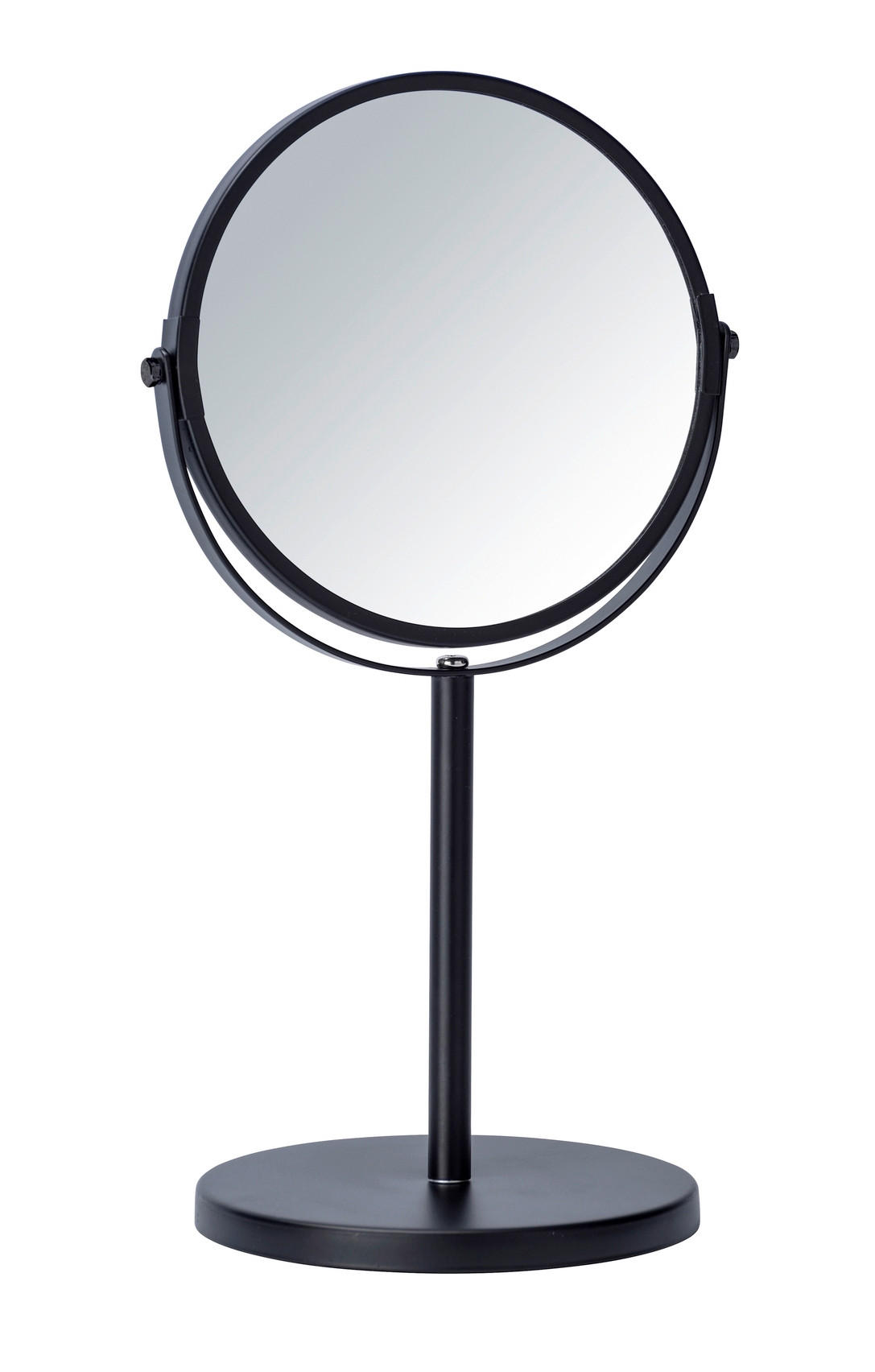 SCHMINKSPIEGEL  - Silberfarben/Schwarz, Basics, Glas/Metall (18,5/34,5/15cm) - Wenko