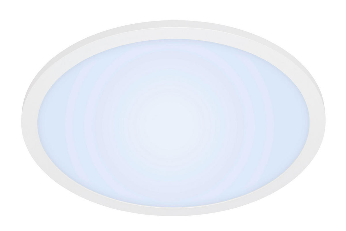 LED PLAFONJERA PIATTO  - bela, Osnovno, metal/plastika (40/6,2cm)