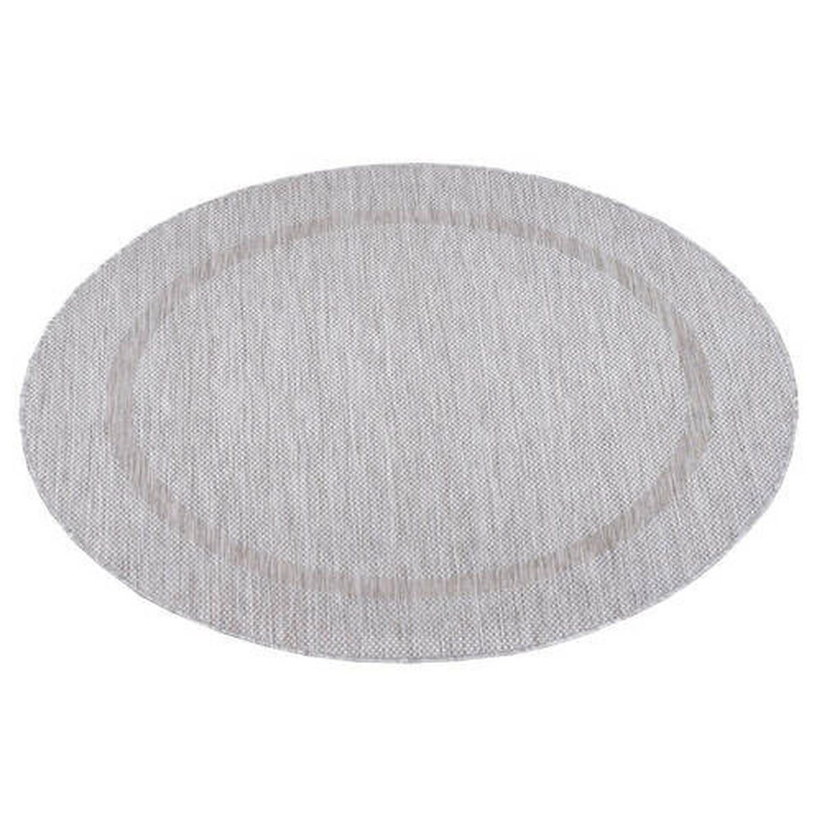 FLACHWEBETEPPICH 120/120 cm Relax Silberfarben  - Silberfarben, Basics, Textil (120/120cm) - Novel