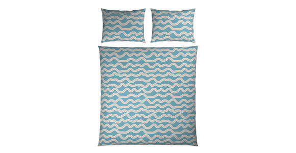 BETTWÄSCHE Satin 200/200 cm  - Hellblau, Textil (200/200cm) - Novel