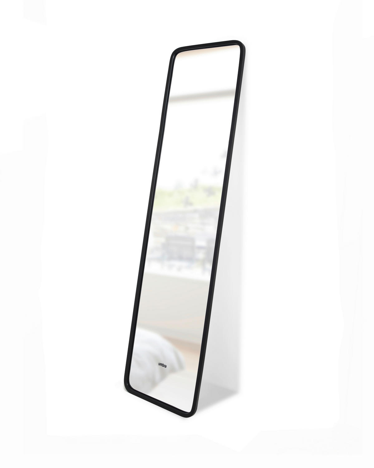 STANDSPIEGEL 37/157/5 cm  - Schwarz, Basics, Glas/Kunststoff (37/157/5cm) - Umbra