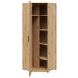 ECKSCHRANK 101/195/79 cm  - Schwarz/Eiche Artisan, MODERN, Holzwerkstoff/Kunststoff (101/195/79cm) - Carryhome