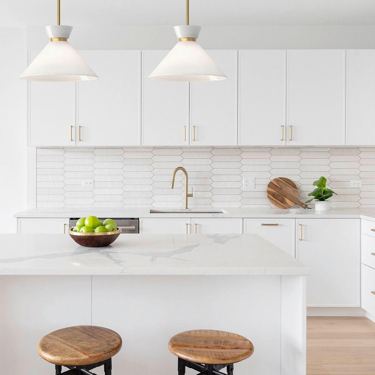 HÄNGELEUCHTE 22,9/35,8 cm  - Goldfarben, KONVENTIONELL, Glas/Metall (22,9/35,8cm) - Elstead Lighting