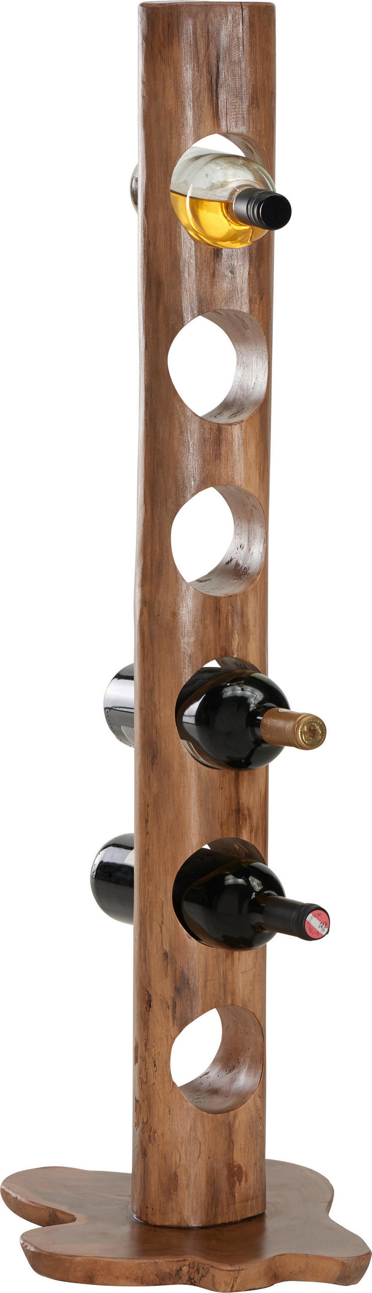 REGÁL NA FĽAŠE, tíkové drevo, prírodné farby