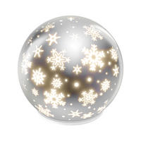 DEKORAČNÉ LED SVIETIDLO - strieborná, Basics, sklo (11cm)