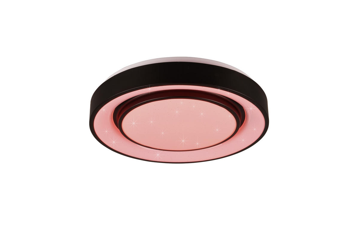 LED-DECKENLEUCHTE 20 W  38/7,5 cm    - Schwarz, Basics, Metall (38/7,5cm)
