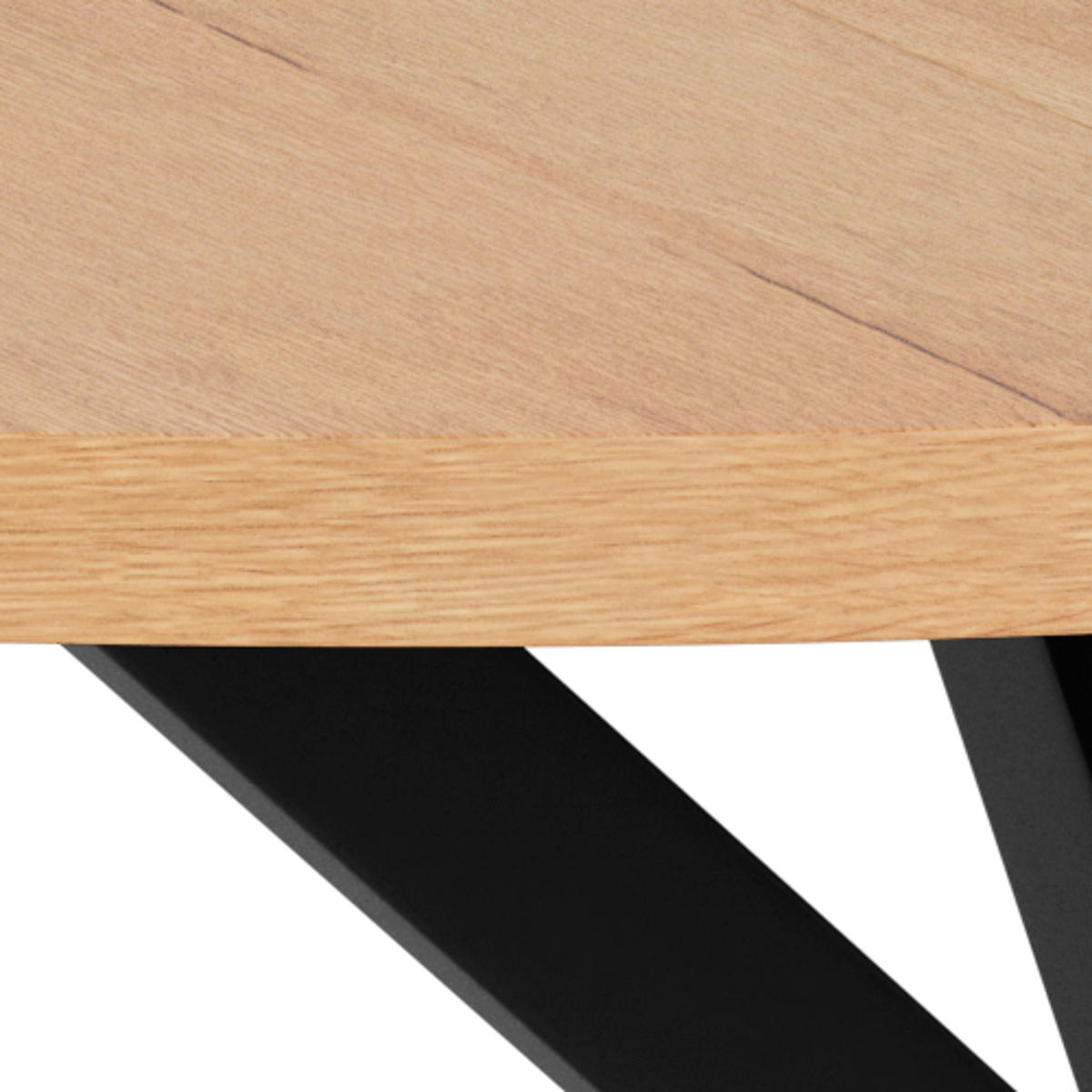 ESSTISCH in Holz, Metall, Holzwerkstoff 120(160)/120/76 cm  - Wildeiche/Schwarz, Design, Holz/Holzwerkstoff (120(160)/120/76cm) - MID.YOU