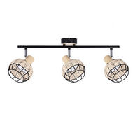 STRAHLER Tajga 64/12/18 cm   - Schwarz, Natur, Holz/Metall (64/12/18cm)