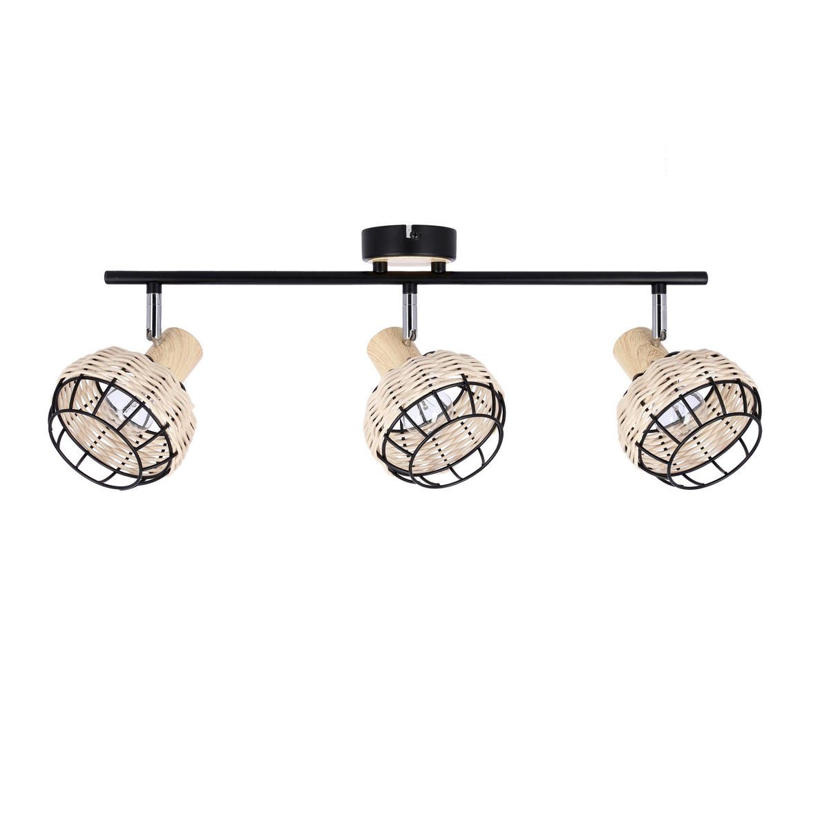 STRAHLER Tajga 64/12/18 cm   - Schwarz, Natur, Holz/Metall (64/12/18cm)