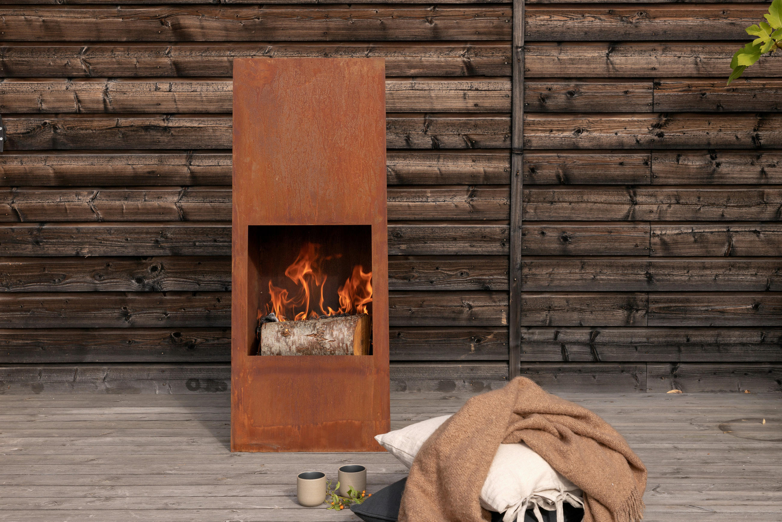 ELDSTAD   - mörk orange, Klassisk, metall (50/120/20cm) - Gardenson