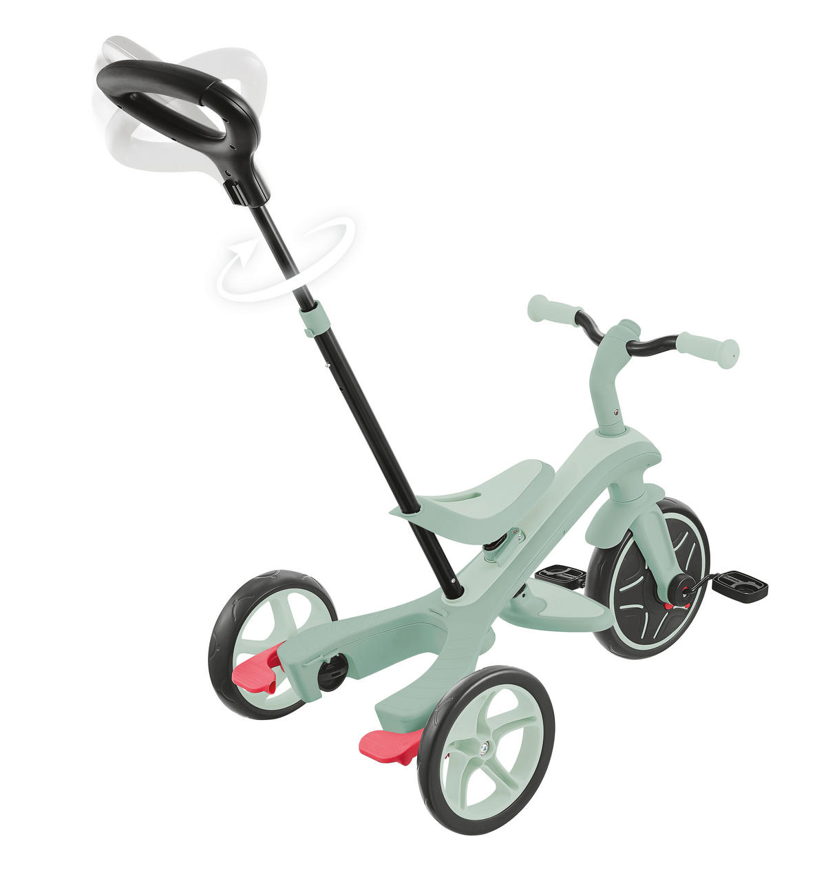 DREIRAD EXPLORER TRIKE 4in1 ECO  - Salbeigrün, Basics, Kunststoff (95/47/97.5cm) - GLOBBER