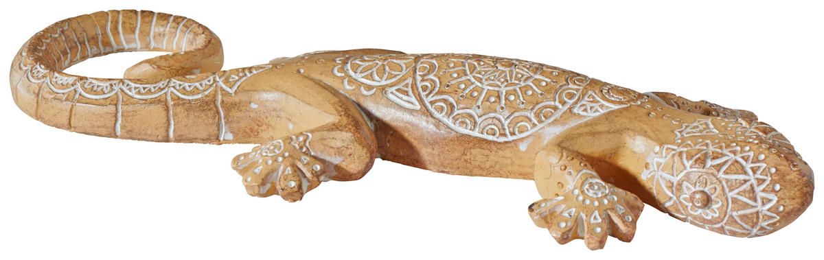 DEKOGECKO - Weiss/Braun, Basics, Kunststoff (20,5/7,5/2cm) - Ambia Home