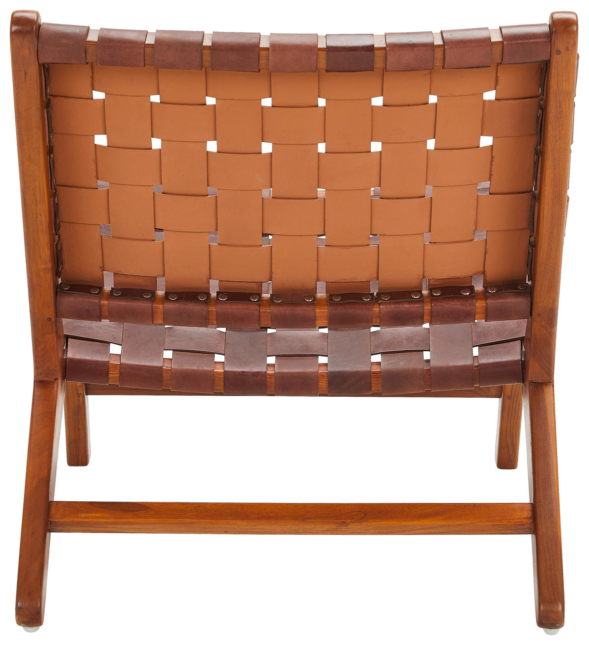 KŘESLO, kůže, dřevo, koňaková - koňaková, Basics, dřevo/kůže (60/78/68cm) - MID.YOU