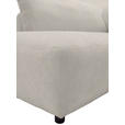 ECKSOFA  in Chenille Platinfarben  224/307 cm  - Platinfarben/Schwarz, KONVENTIONELL, Kunststoff/Textil (224/307cm) - Hom`in