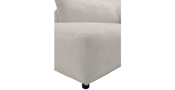 ECKSOFA  in Chenille Platinfarben  224/307 cm  - Platinfarben/Schwarz, KONVENTIONELL, Kunststoff/Textil (224/307cm) - Hom`in