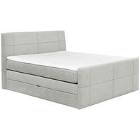 BOXSPRINGBETT 180/200 cm  in Hellgrau  - Hellgrau, Konventionell, Textil (180/200cm) - Carryhome