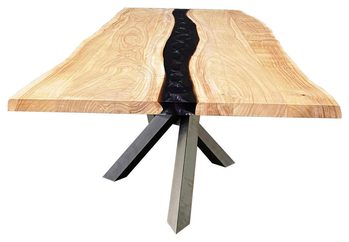 ESSTISCH 220/100/76 cm Echtholz  Holz rechteckig Akaziefarben  - Akaziefarben/Grau, LIFESTYLE, Holz (220/100/76cm) - Landscape