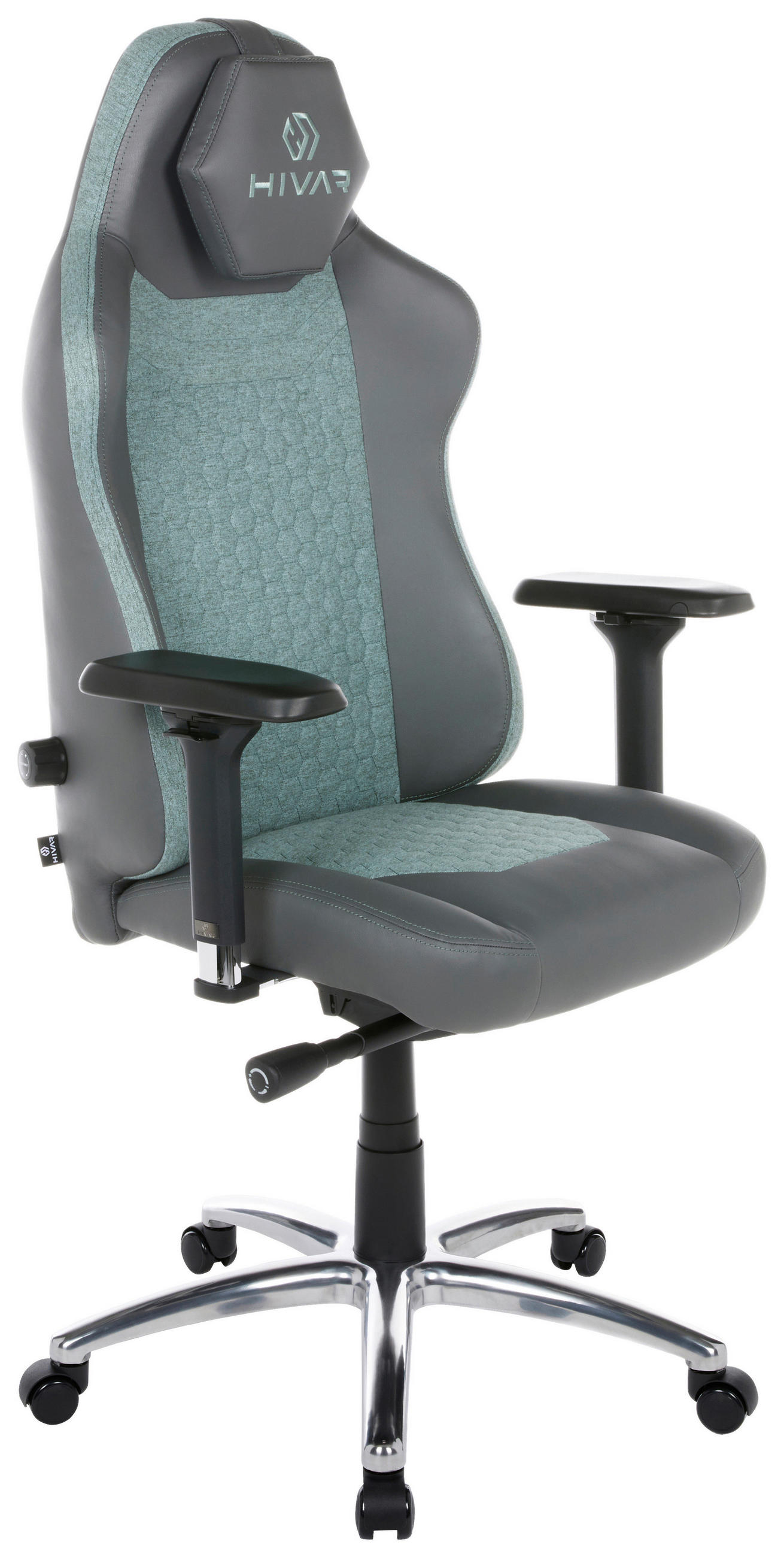 ORBICAL Aurora Silver Grau, Silberfarben, Türkis, Hellgrün Metall, Textil   - Türkis/Silberfarben, LIFESTYLE, Textil/Metall (79/42/77cm) - HIVAR