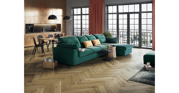 FISCHGRÄT Eiche Toffee per m² - Eichefarben, Design, Holz (72,5/13/1,4cm) - Ambiente