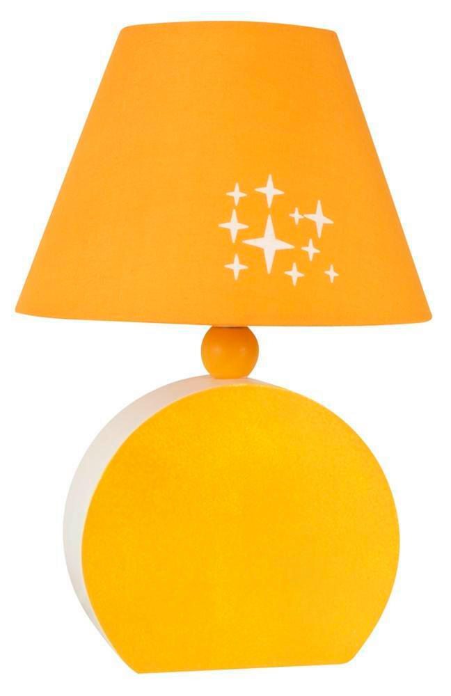 KINDERTISCHLEUCHTE Ofelia  - Orange, Basics, Holzwerkstoff/Textil (18/18/26cm)