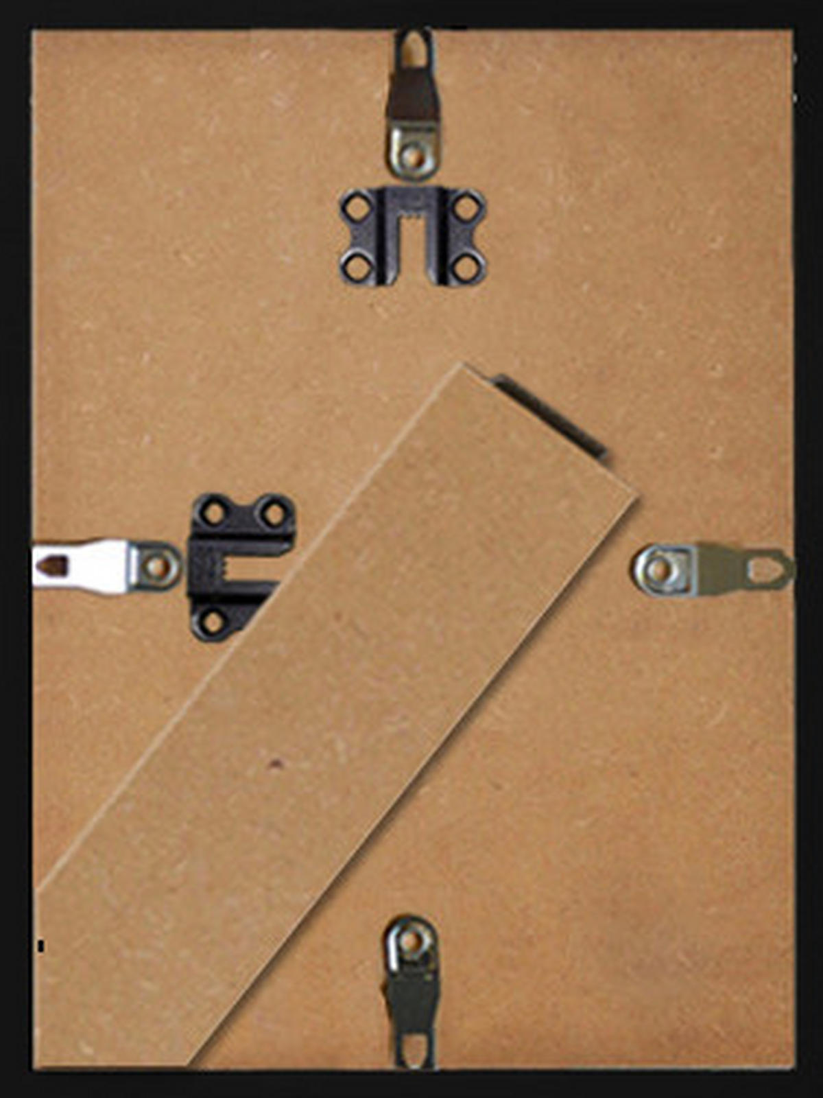 BILDERRAHMEN - Schwarz, Basics, Papier/Holzwerkstoff (15/20/1,8cm)