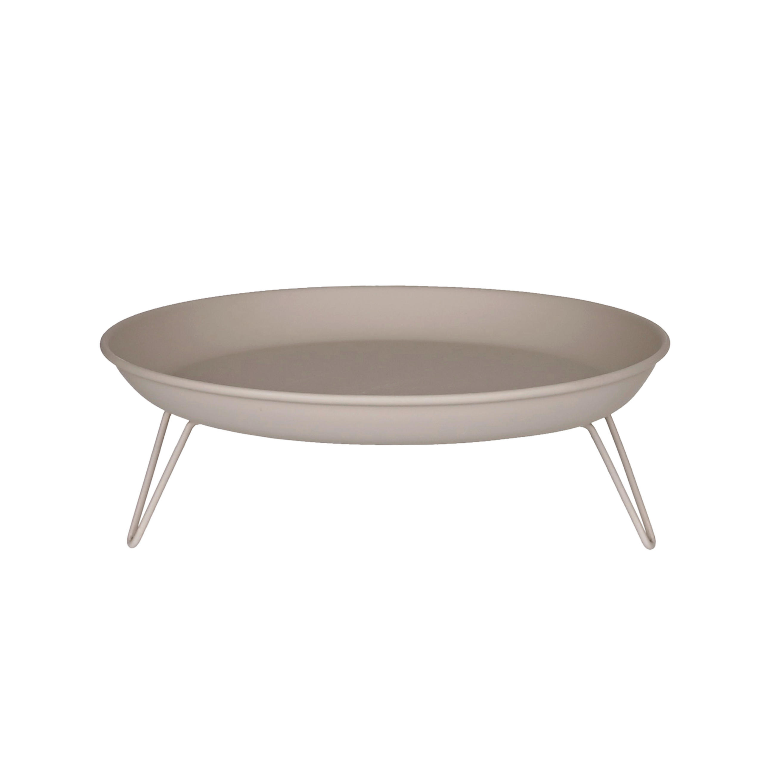 SERVIERTABLETT Metall  - Grau, Trend, Metall (30,5/10cm) - Ambia Home