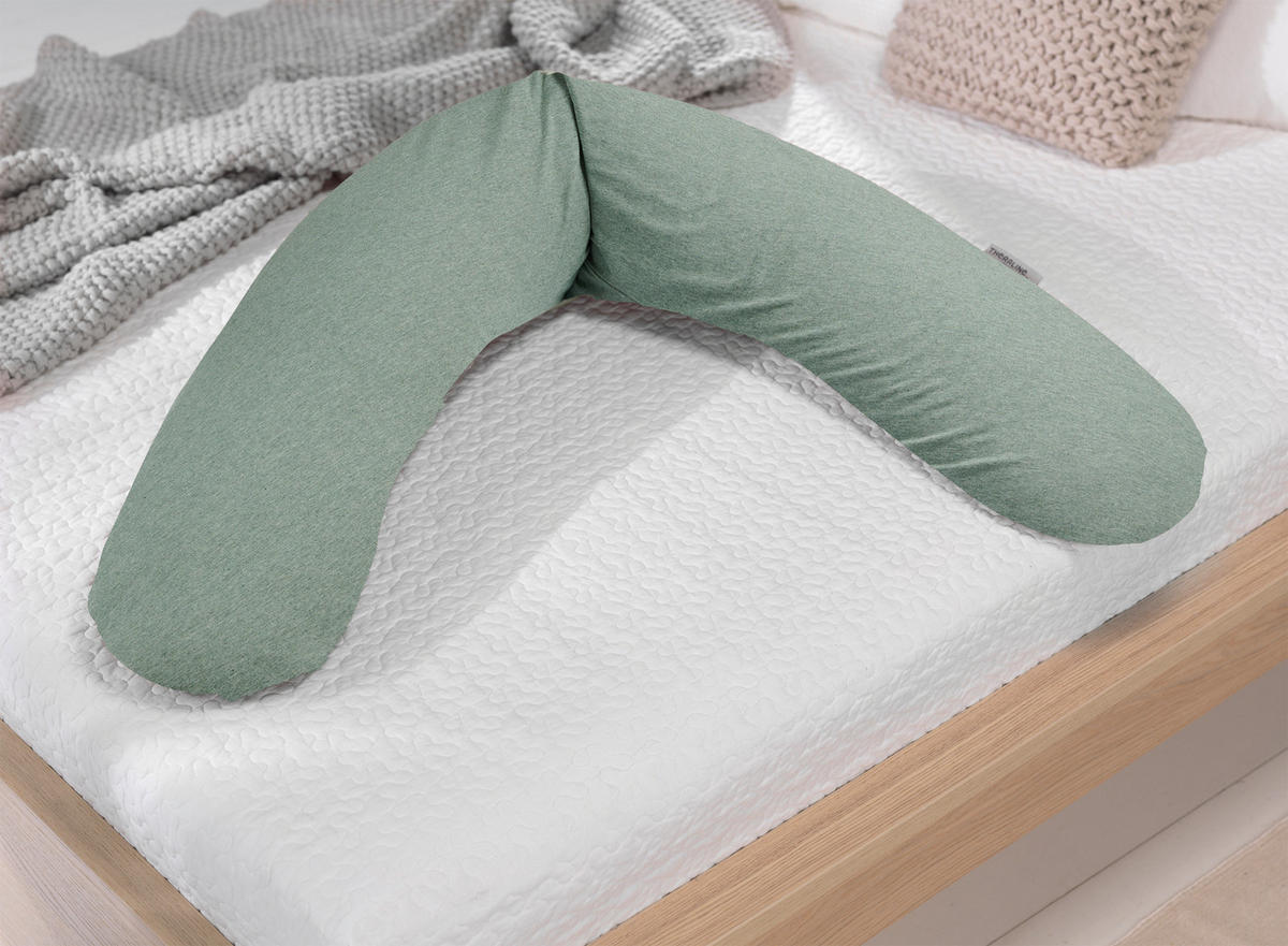 JASTUK ZA DOJENJE  190 cm     - siva/zelena, Basics, tekstil (190cm) - Trendline