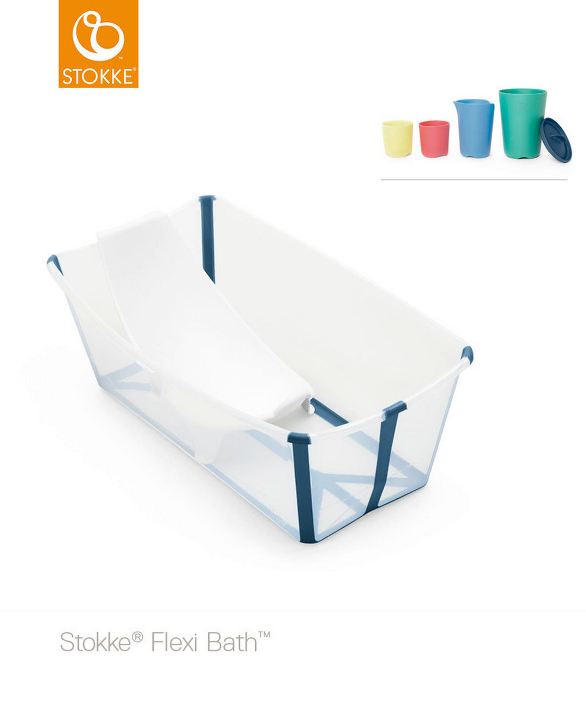 ULOŽAK ZA KADU  Flexi Bath™  - bijela, Basics, plastika (42/23/12cm) - Stokke