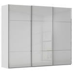 SCHWEBETÜRENSCHRANK 301/223/68 cm 3-türig Grau  - Chromfarben/Grau, KONVENTIONELL, Glas/Holzwerkstoff (301/223/68cm) - Novel