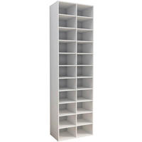 SCHUHREGAL 52/183/30 cm  - Weiss, Design, Holzwerkstoff (52/183/30cm) - MID.YOU