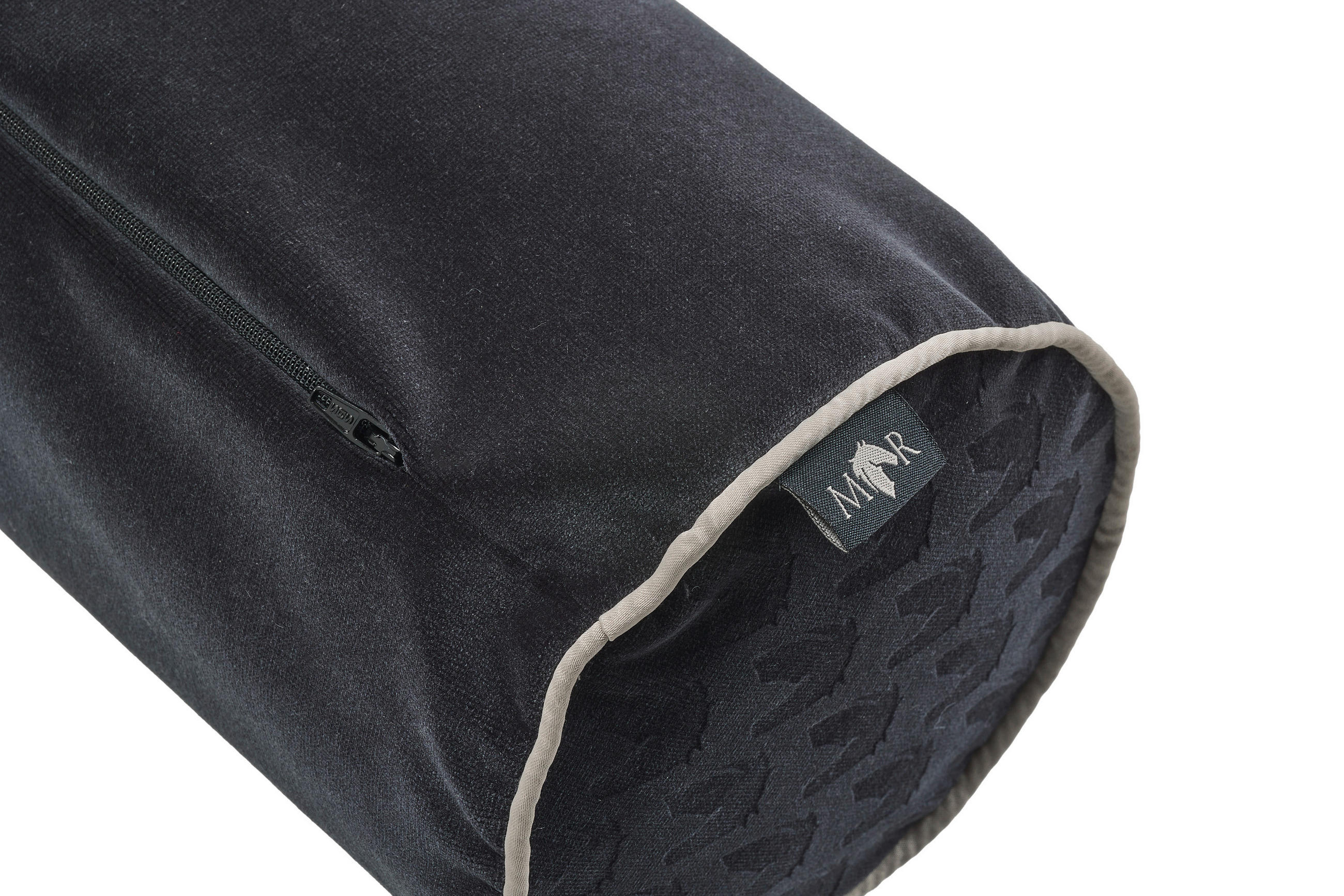 NACKENROLLENBEZUG Marcel.Remus.Design- Campos schwarz 15/40 cm  - Schwarz, Design, Textil (15/40cm) - Marcel Remus