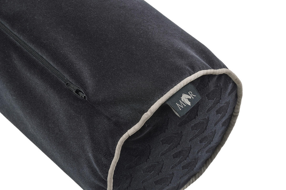 NACKENROLLENBEZUG Marcel.Remus.Design- Campos schwarz 15/40 cm  - Schwarz, Design, Textil (15/40cm) - Marcel Remus