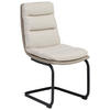 SCHWINGSTUHL  in Eisen Webstoff  - Beige/Schwarz, MODERN, Textil/Metall (45/91.5/62cm) - Livetastic