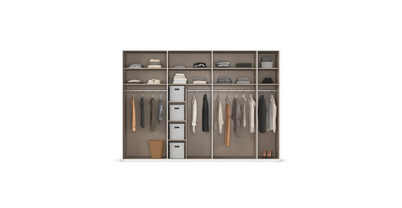 SCHWEBETÜRENSCHRANK 316/223/68 cm 2-türig Eiche Artisan  - Eiche Artisan, Design, Glas/Holzwerkstoff (316/223/68cm) - Xora