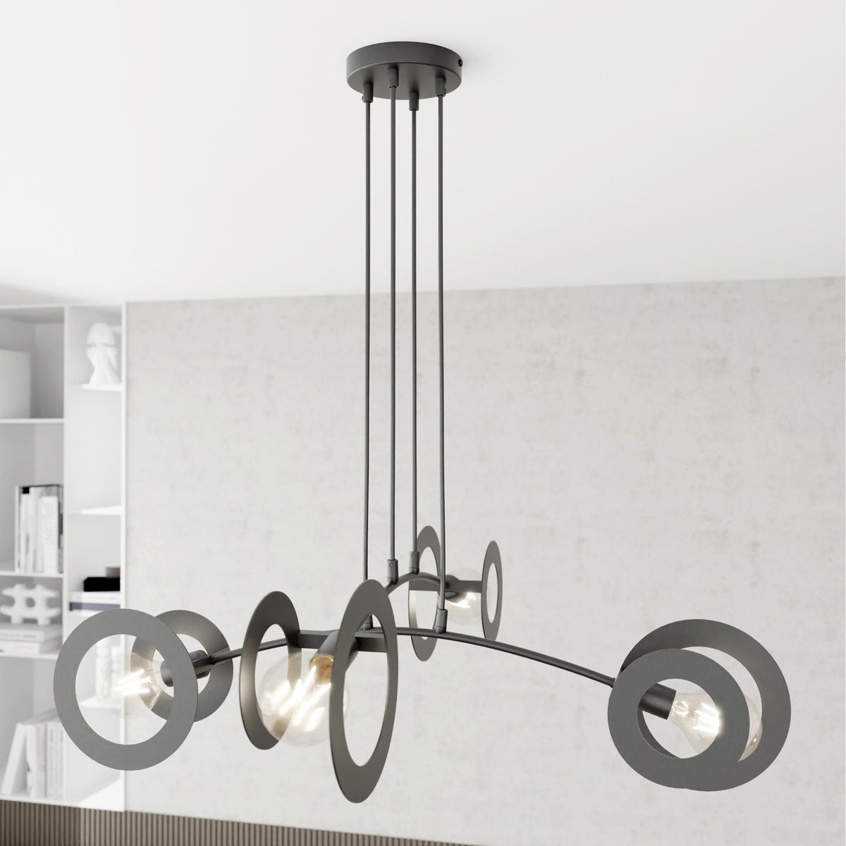 HÄNGELEUCHTE  89/89/120 cm    - Schwarz, LIFESTYLE, Metall (89/89/120cm)