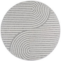 OUTDOORTEPPICH  Wohnzimmer 120 cm DESERT Grau rund  - Grau, Design, Textil (120cm) - Ayyildiz 