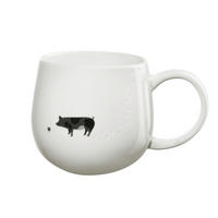 KAFFEEBECHER Magu  400 ml   - Weiß Hochglanz, KONVENTIONELL, Keramik (10,2/9,5cm) - ASA