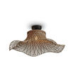 DECKENLEUCHTE GOOD&MOJO  65/65/20 cm   - Schwarz/Naturfarben, Trend (65/65/20cm) - Good & Mojo
