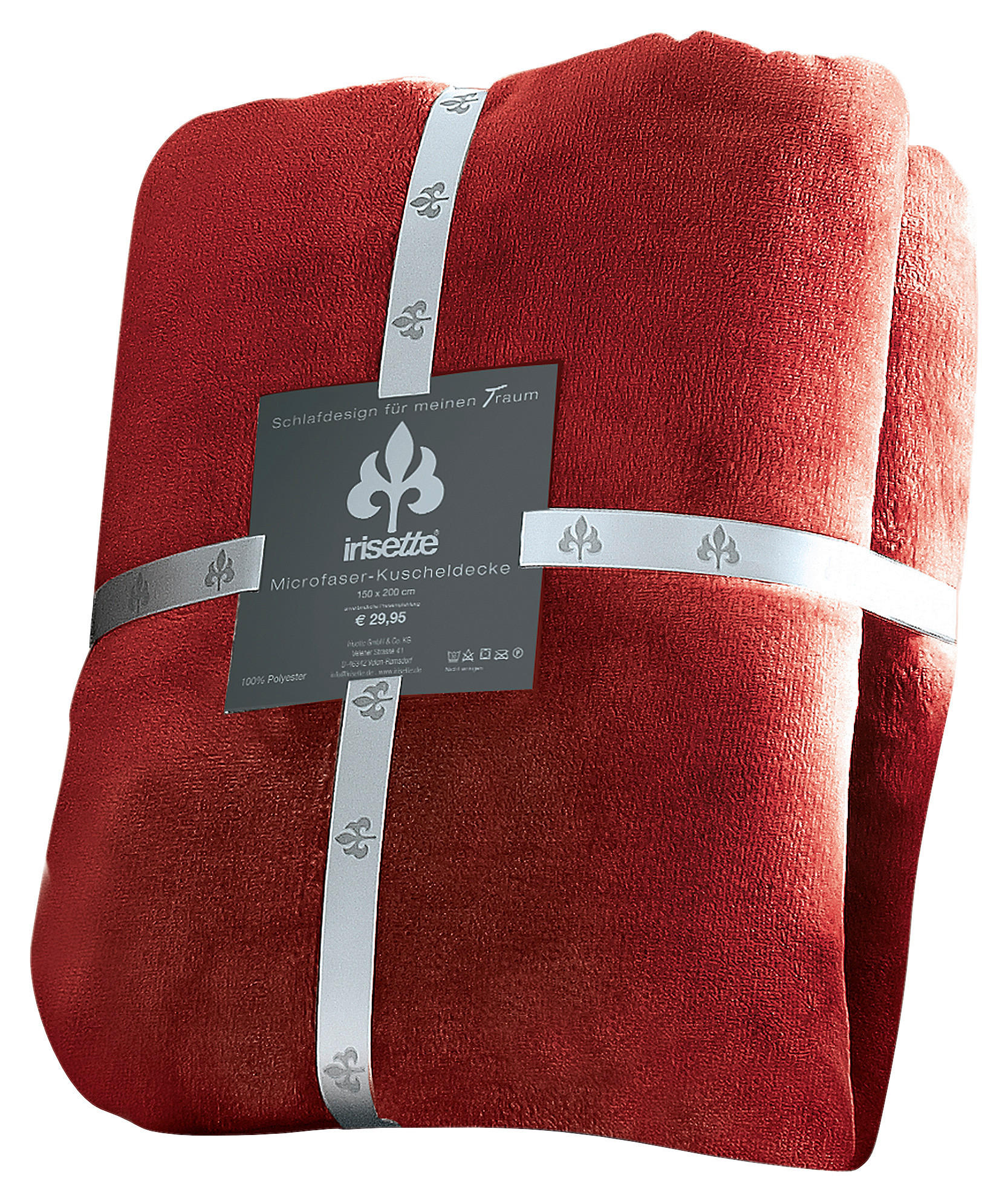 KUSCHELDECKE 150/200 cm  - Rot, KONVENTIONELL, Textil (150/200cm) - Irisette