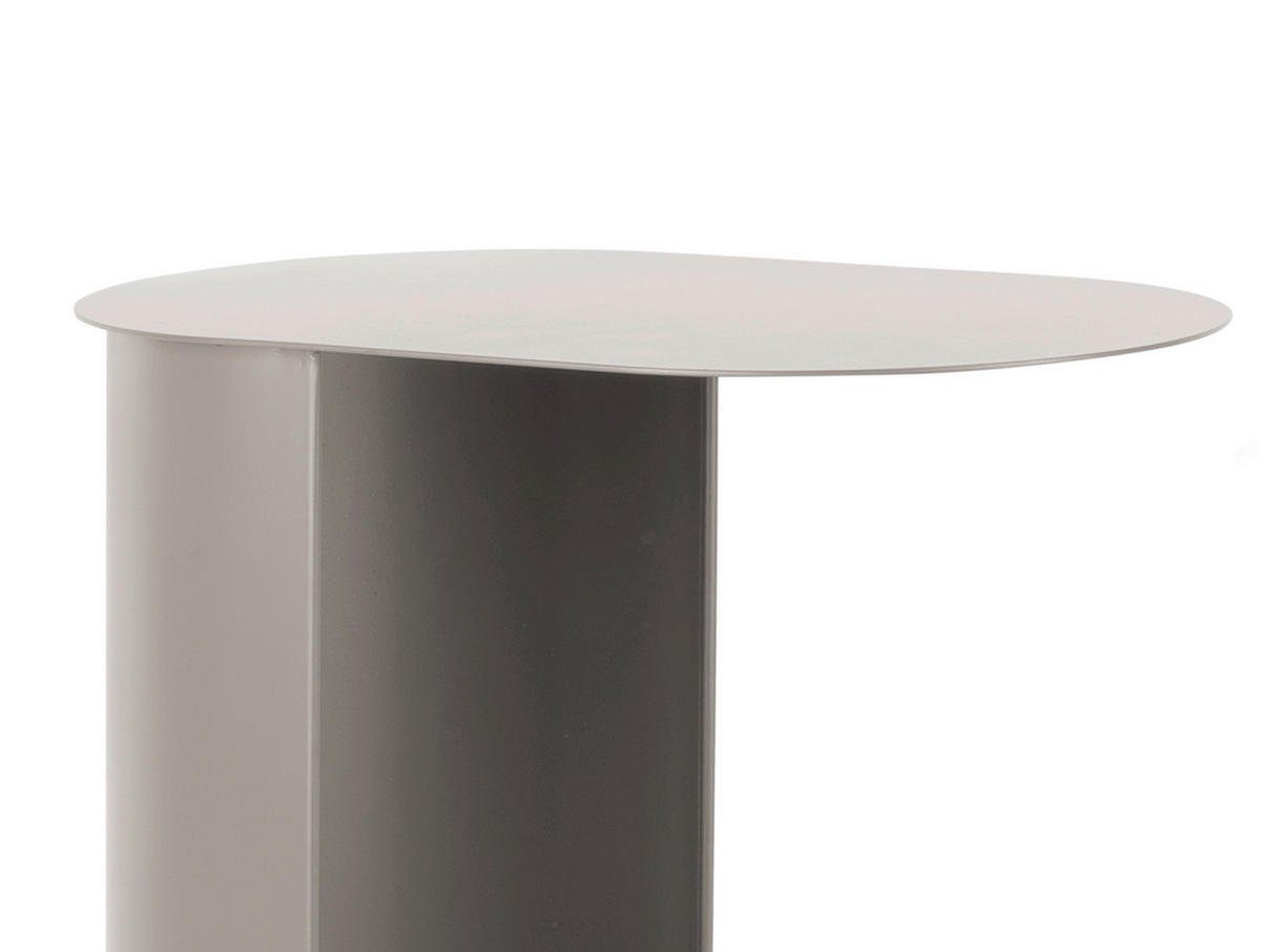 BEISTELLTISCHSET rund Greige  - Greige, Basics, Metall (45/30/48cm) - Karlsson