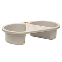 WASCHSCHÜSSEL Steppe  - Taupe, Basics, Kunststoff (40/22.5/9cm) - Bebe Jou