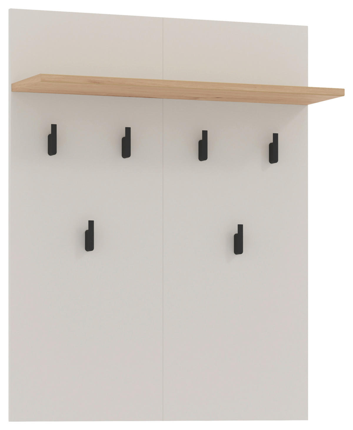 GARDEROBE 5-teilig  in 220/192,5/40 cm  - Kaschmir/Eiche Artisan, Basics, Glas/Holzwerkstoff (220/192,5/40cm) - Carryhome