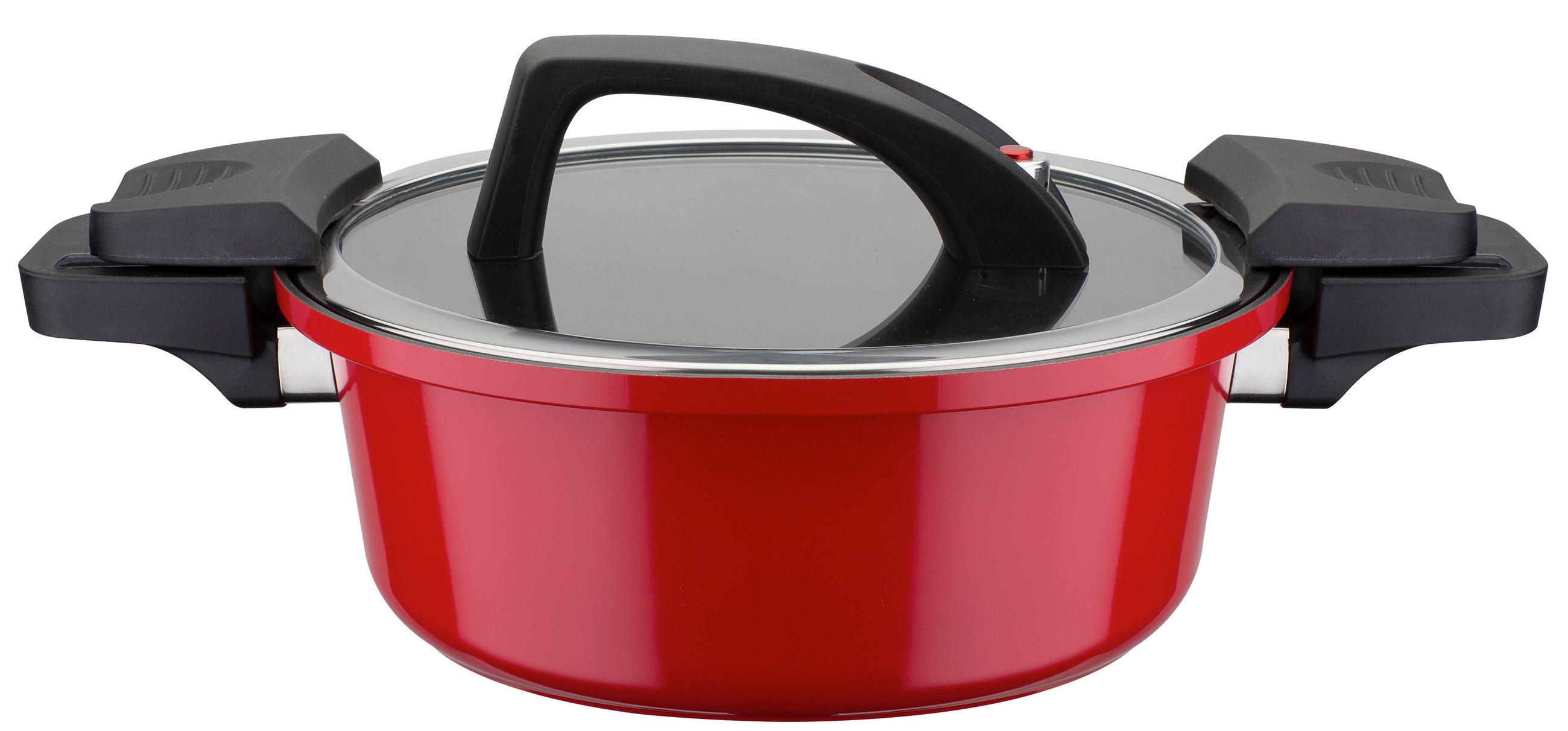 KOCHTOPF Energiespartopf 4 l  - Rot, Basics, Metall (24/10cm) - GSW