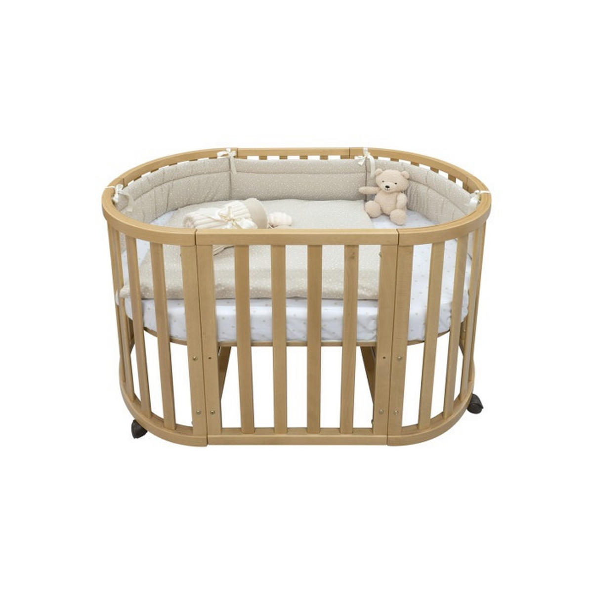 DJEČJI KREVETIĆ  GROW  - boje bukve, Basics, drvo (67/87/126cm)